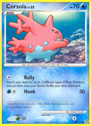 Corsola (84/132) - Secret Wonders Reverse Holofoil - Common