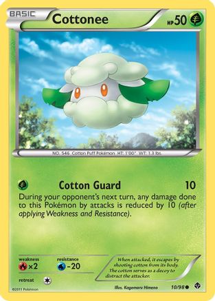 Cottonee (10/98) - Emerging Powers Reverse Holofoil - Common