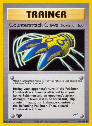 Counterattack Claws 097/105 - Neo Destiny 1st Edition - Uncommon