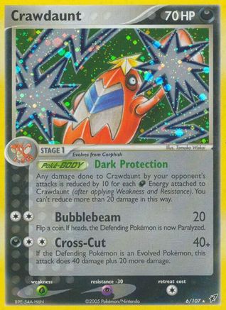 Crawdaunt 006 - Deoxys Holofoil - Holo Rare