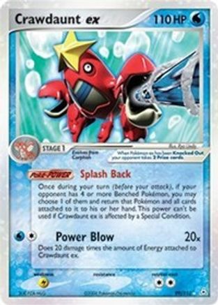 Crawdaunt ex 099 - Holon Phantoms Holofoil - Ultra Rare