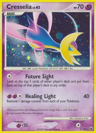 Cresselia - 002/100 - Majestic Dawn Holofoil - Holo Rare