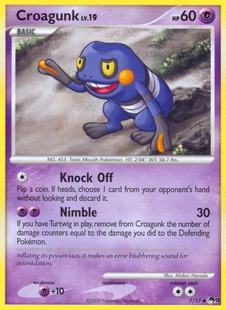 Croagunk - 007/17 - POP Series 9 Normal - Uncommon