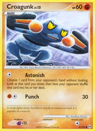 Croagunk 61/99 - Arceus Reverse Holofoil