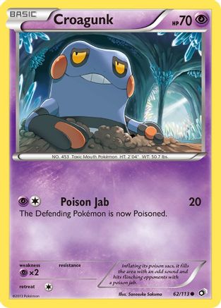 Croagunk 062 - Legendary Treasures Reverse Holofoil - Common