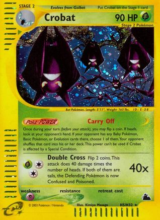 Crobat (H5) 0H5 - Skyridge Holofoil - Holo Rare