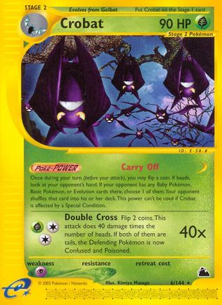 Crobat (6) 006 - Skyridge Normal - Rare