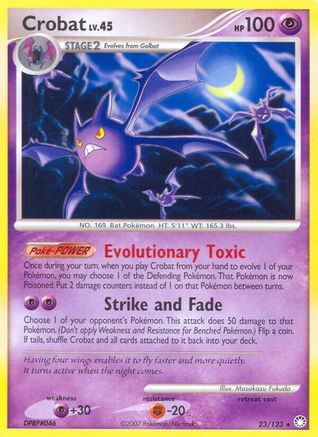 Crobat - 023/123 - Mysterious Treasures Reverse Holofoil - Rare