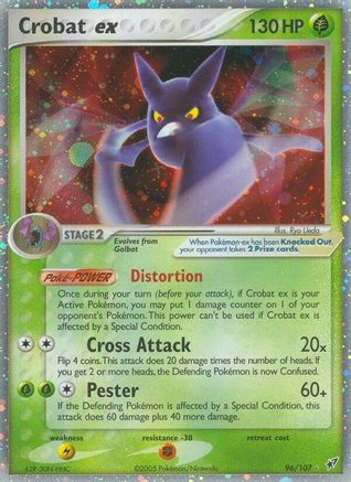 Crobat ex 096 - Deoxys Holofoil - Ultra Rare
