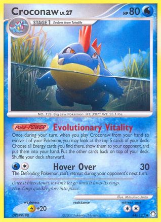 Croconaw 44/123 - Mysterious Treasures Reverse Holofoil