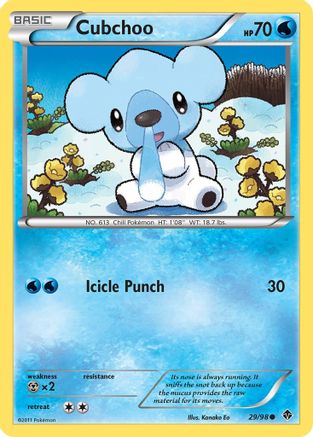 Cubchoo (29/98) - Emerging Powers Reverse Holofoil - Common