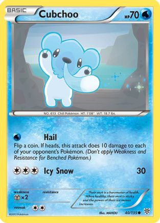 Cubchoo (40/135) - Plasma Storm  - Common