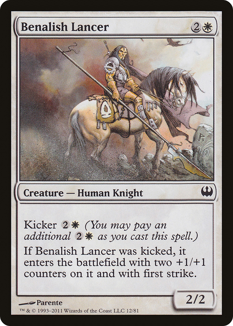 Benalish Lancer (DDG-012) - Duel Decks: Knights vs. Dragons