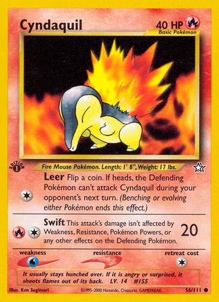 Cyndaquil 056/111 - Neo Genesis 1st Edition - Common