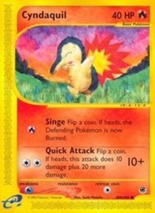 Cyndaquil (104) 104/165 - Expedition Reverse Holofoil - Common
