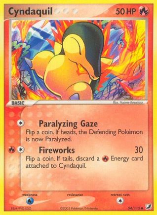 Cyndaquil 54/115 - Unseen Forces Reverse Holofoil