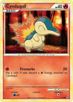 Cyndaquil (55/95) - Call of Legends Reverse Holofoil - Common