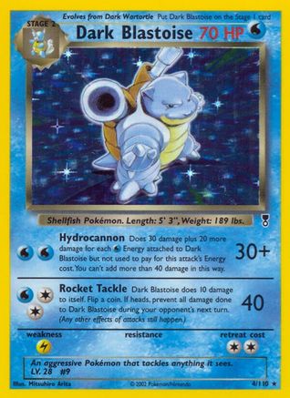 Dark Blastoise 004/110 - Legendary Collection Reverse Holofoil - Holo Rare
