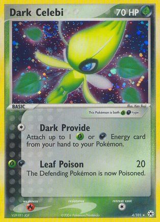 Dark Celebi 4/101 - Hidden Legends Reverse Holofoil