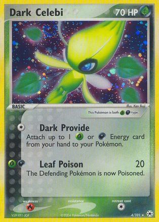 Dark Celebi 004/101 - Hidden Legends Holofoil - Holo Rare