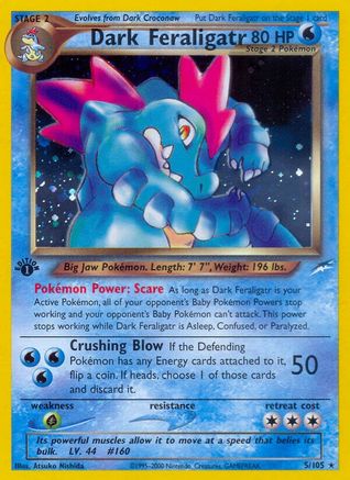 Dark Feraligatr 5/105 - Neo Destiny Unlimited Holofoil