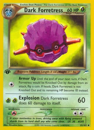 Dark Forretress 035/105 - Neo Destiny 1st Edition - Uncommon