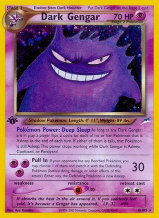 Dark Gengar 6/105 - Neo Destiny 1st Edition Holofoil