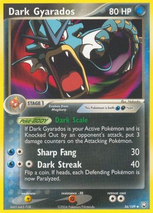 Dark Gyarados - 036/109 - Team Rocket Returns Normal