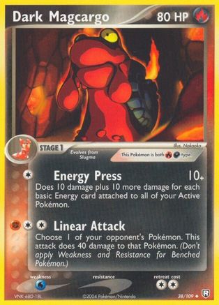 Dark Magcargo - 038/109 - Team Rocket Returns Normal