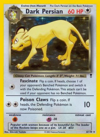 Dark Persian 6/110 - Legendary Collection Reverse Holofoil