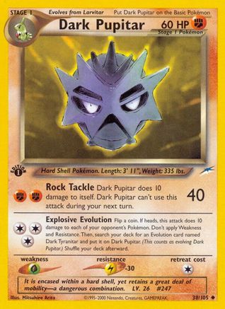 Dark Pupitar 038/105 - Neo Destiny 1st Edition - Uncommon