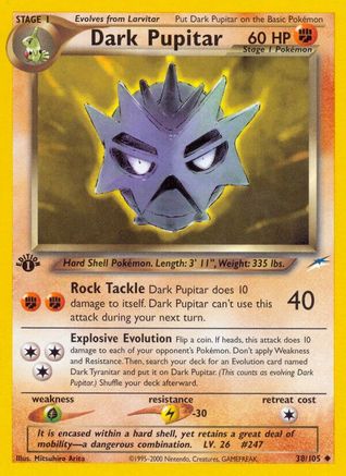 Dark Pupitar 38/105 - Neo Destiny 1st Edition