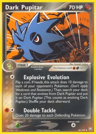 Dark Pupitar - 040/109  - Team Rocket Returns Reverse Holofoil