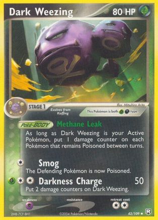 Dark Weezing - 042/109 - Team Rocket Returns Reverse Holofoil