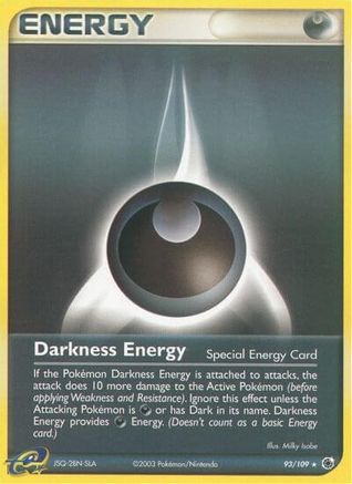 Darkness Energy (Special) 093/109 - Ruby and Sapphire Reverse Holofoil - Rare