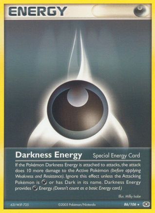 Darkness Energy (Special) (86/106) - Emerald Reverse Holofoil - Rare