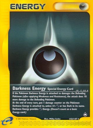 Darkness Energy 142 - Aquapolis Normal - Rare