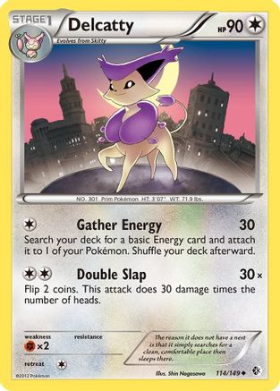 Delcatty - 114/149 - Boundaries Crossed Reverse Holofoil