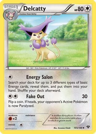 Delcatty 105 - XY Base Set Normal - Uncommon