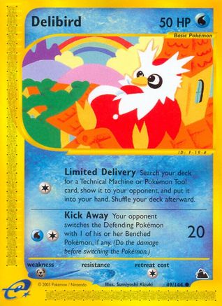 Delibird 049 - Skyridge Reverse Holofoil - Common