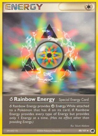Delta Rainbow Energy 088/101 - Dragon Frontiers Reverse Holofoil - Uncommon