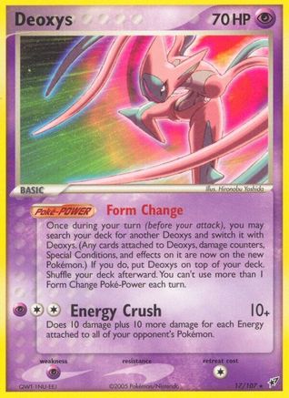 Deoxys (Attack Forme) (17/107) - Deoxys Reverse Holofoil - Rare
