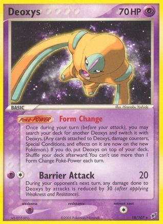 Deoxys (Defense Forme) (18/107) - Deoxys Reverse Holofoil - Rare