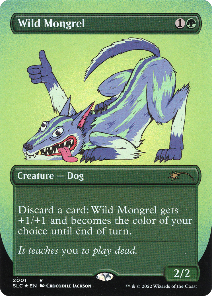 Wild Mongrel  (Borderless)(SLC-2001) - Secret Lair 30th Anniversary Countdown Kit Foil
