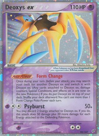 Deoxys ex (Attack Forme) (98/107) - Deoxys Holofoil - Ultra Rare