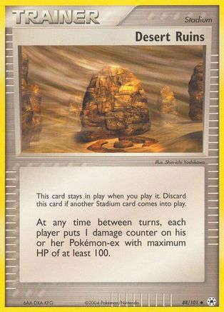 Desert Ruins 088/101 - Hidden Legends Reverse Holofoil - Uncommon