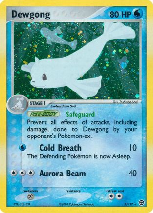 Dewgong 003 - FireRed & LeafGreen Reverse Holofoil - Holo Rare