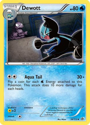 Dewott 038 - Legendary Treasures Reverse Holofoil - Uncommon