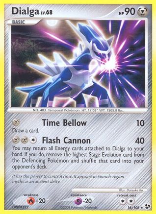 Dialga (16/106) - Great Encounters Reverse Holofoil - Rare