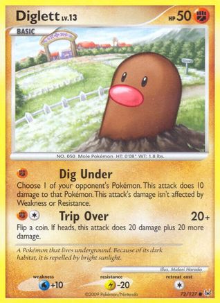 Diglett 072/127 - Platinum Normal - Common